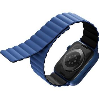 Uniq Revix Reversible Magnetic remienok pre Apple Watch 42/44/45/Ultra 49mm modrý/čierny (UNIQ-45MM-REVBLUBLK)