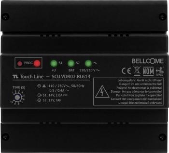 Bellcome SCU.VDR02.BLG14 domové videotelefón káblový napájanie na DIN lištu pre 1 domácnosť čierna