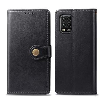 LEATHER BUCKLE Peňaženkový obal Xiaomi Mi 10 Lite čierny