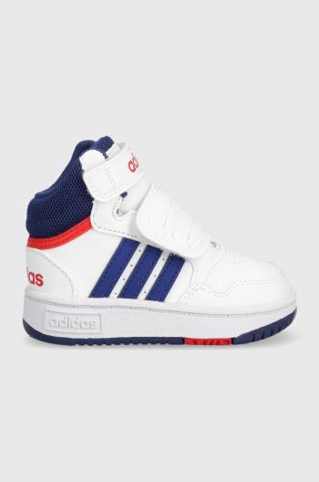 Detské tenisky adidas Originals HOOPS MID 3.0 AC I biela farba