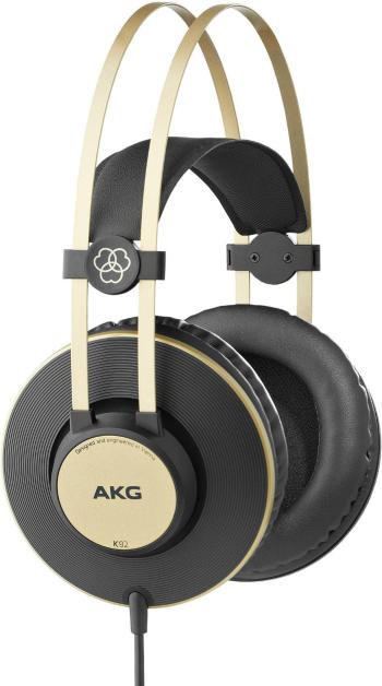 AKG Harman K92  štúdiové slúchadlá Over Ear cez uši  čierna, zlatá