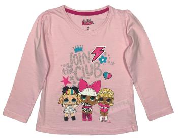 EPlus Dievčenské tričko s dlhým rukávom - LOL Surprise ružové Veľkosť - deti: 110