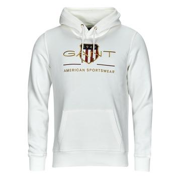 Gant  Mikiny ARCHIVE SHIELD HOODIE  Biela