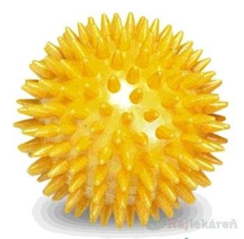 GYMY MASÁŽNA LOPTIČKA ježko 8 cm žltá 8 cm