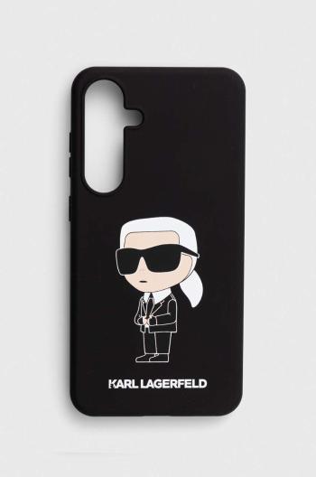 Puzdro na mobil Karl Lagerfeld S24+ S926 čierna farba