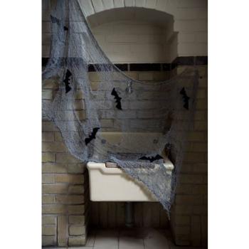 Halloweenska dekoračná sieť s netopiermi 150x75 cm - Folat