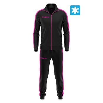 TUTA REVOLUTION FELPA NERO/FUXIA Tg. XS