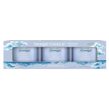 YANKEE CANDLE Votívna sviečka Ocean Air 3 x 37 g