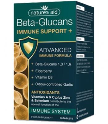 Natures Aid Beta-Glucans Immune Support+ 30 tabliet