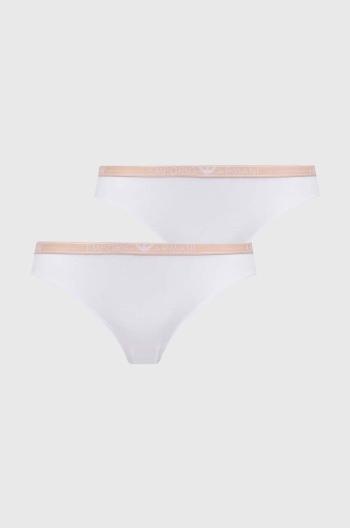 Nohavičky Emporio Armani Underwear 2-pak biela farba, 163334 4F223