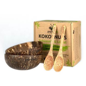 Pandoo Coconut Set Bowls & Spoons jedálenská súprava