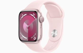 Apple Watch S9/41mm/Pink/Šport Band/Light Pink/-M/L