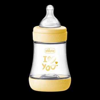 CHICCO Fľaša dojčenská Perfect5 silikón, žltá 150 ml