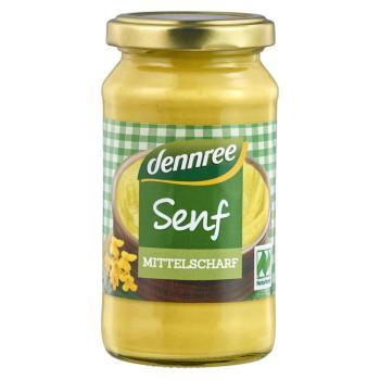 DENNREE Horčica stredne pálivá BIO 200 ml