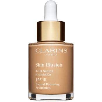 Clarins Skin Illusion Natural Hydrating Foundation rozjasňujúci hydratačný make-up SPF 15 odtieň 110 Honey 30 ml