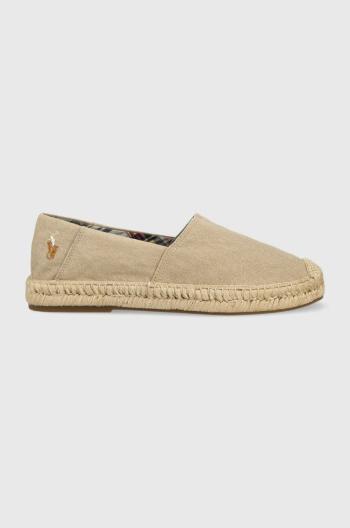 Espadrilky Polo Ralph Lauren Cevio Slip béžová farba, 803893744003