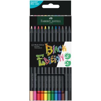 FABER-CASTELL PASTELKY BLACK EDITION SET 12 FAREBNE