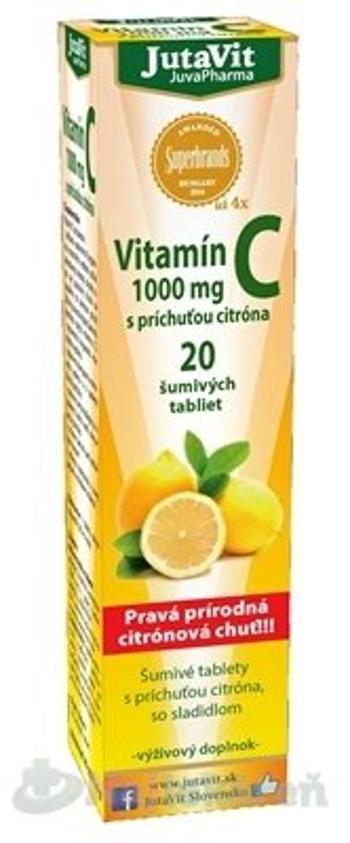 JutaVit Vitamín C 1000 mg s príchuťou citróna so sladidlom 20 šumivých tabliet