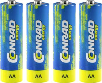 Conrad energy LR06 tužková batéria typu AA alkalicko-mangánová  1.5 V 4 ks