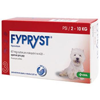 Fypryst Spot-on Dog S sol 1x0,67ml (2-10kg) 1 + 1 zadarmo