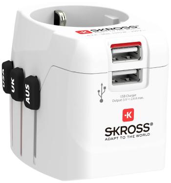 Skross 1302470 cestovný adaptér  Pro Light USB (2xA) -World