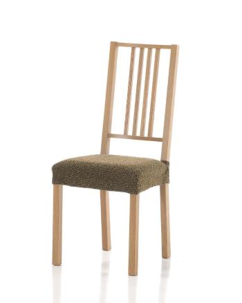 Forbyt, Poťah elastický na sedák stoličky, Petra komplet 2 ks, hnedý