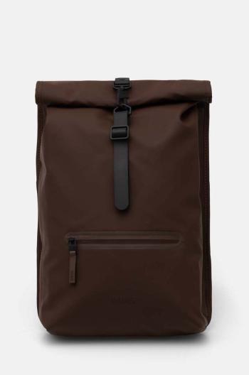 Ruksak Rains Rolltop Rucksack W3 hnedá farba, veľký, jednofarebný, 13320-23