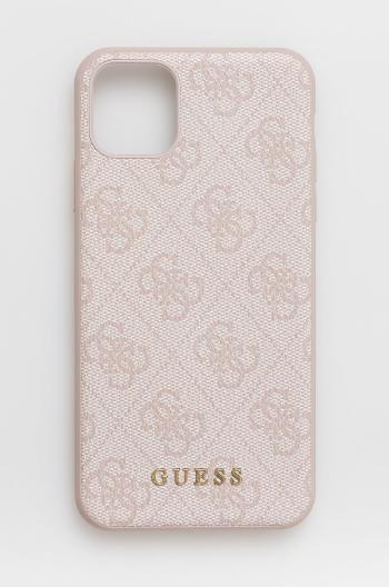 Puzdro na mobil Guess Iphone 11 Pro Max 6,5'' ružová farba