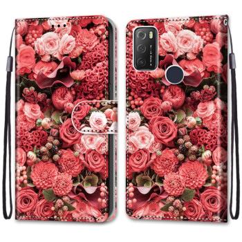 ART Peňaženkový kryt Alcatel 1S 2021 / 3L 2021 ROSES