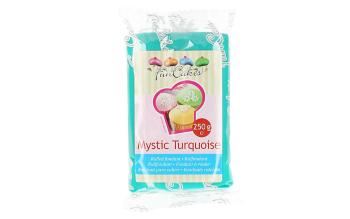 Tyrkysová - mentolová poťahovacia hmota Mystic Turquoise 250 g - FunCakes