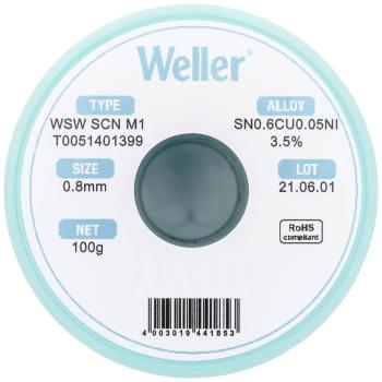 Weller WSW SCN M1 LÖTDRAHT 0,8MM 100g spájkovací cín   100 g