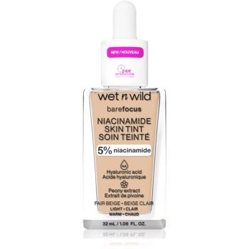 Wet n Wild Bare Focus Niacinamide Skin Tint ľahký hydratačný make-up odtieň Fair Beige 32 ml