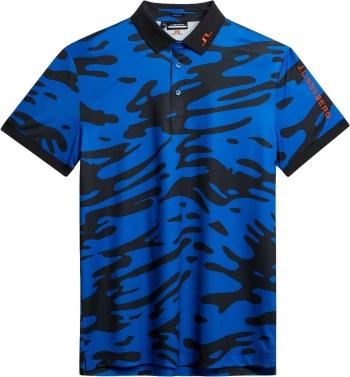 J.Lindeberg Tour Tech Reg Fit Print Mens Neptune Nautical Blue M Polo košeľa