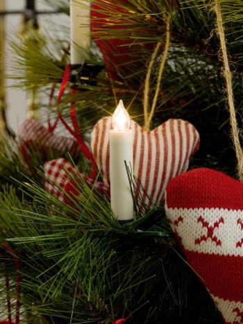 Konstsmide LED  osvetlenie na vianočný stromček  prevádzka na batérie   teplá biela