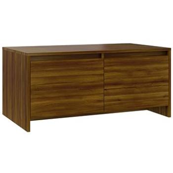 SHUMEE Konferenčný stolík hnedý dub 90 × 50 × 41,5 cm drevotrieska, 813031