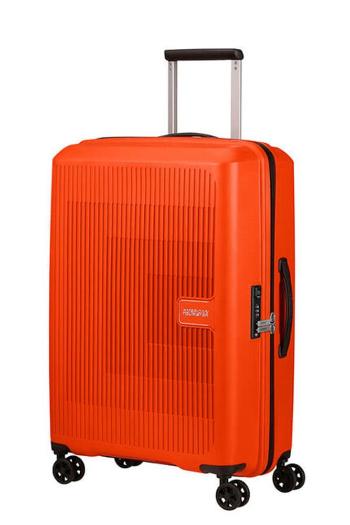 American Tourister Skořepinový cestovní kufr Aerostep M EXP 66,5/72,5 l - oranžová