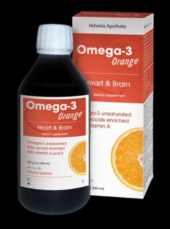 Helvetia Apotheke Omega-3 Orange Rybí Olej 250 ml