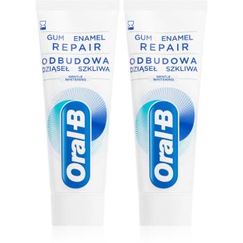 Oral B Gum&Enamel Repair jemná bieliaca zubná pasta 2 x 75 ml