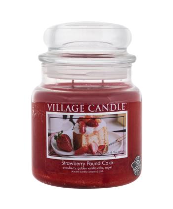 Village Candle Vonná sviečka v skle Jahodový koláč (Strawberry Pound Cake) 389 g