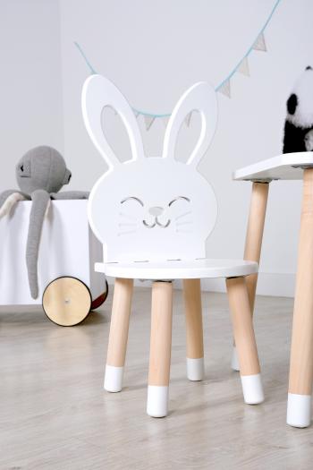 Detská stolička - Králik - biela Kids chair - Rabbit 