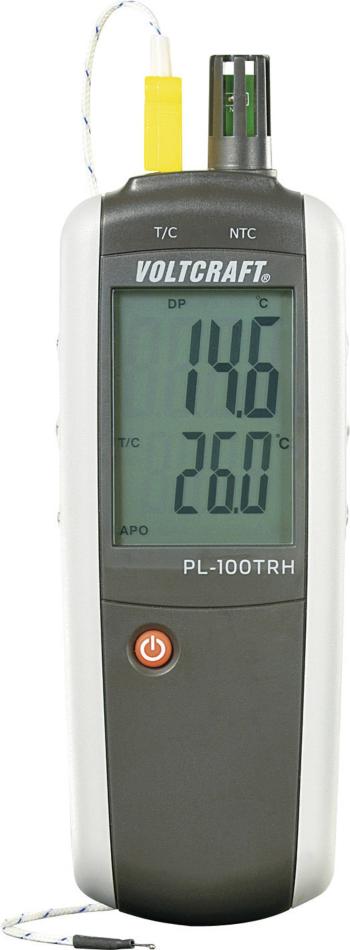 vlhkomer vzduchu (hygrometer) VOLTCRAFT PL-100TRH 0 % rF 100 % rF -200 °C +1372 °C Kalibrované podľa: bez certifikátu