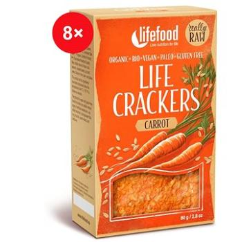 Lifefood CRACKERS mrkvové RAW BIO – 8 ks (1074)