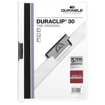 DURABLE Duraclip A4, 30 listov, biele (220002)