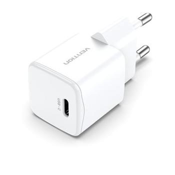 Vention Ultramini 1-Port USB-C Wall Charger (20 W) EU-Plug White (FALW0-EU)