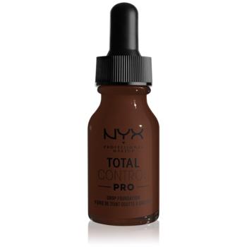 NYX Professional Makeup Total Control Pro Drop Foundation make-up odtieň 25 - Deep Ebony 13 ml