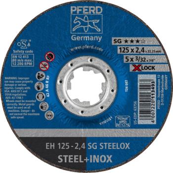 PFERD SG STEELOX 61340125 rezný kotúč lomený  125 mm 22.23 mm 25 ks