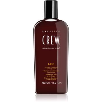 American Crew Hair & Body 3-IN-1 šampón, kondicionér a sprchový gél 3 v 1 pre mužov 450 ml