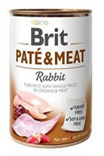 Brit Dog con Paté & Meat Rabbit 400g + Množstevná zľava 4 + 1 zadarmo