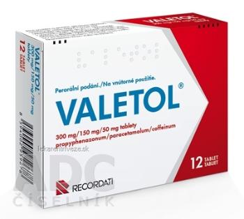 VALETOL tbl (blis.PVC/Al) 1x12 ks