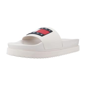 Tommy Jeans  TJW ELEVATED FLATFORM SLIDE  Žabky Biela